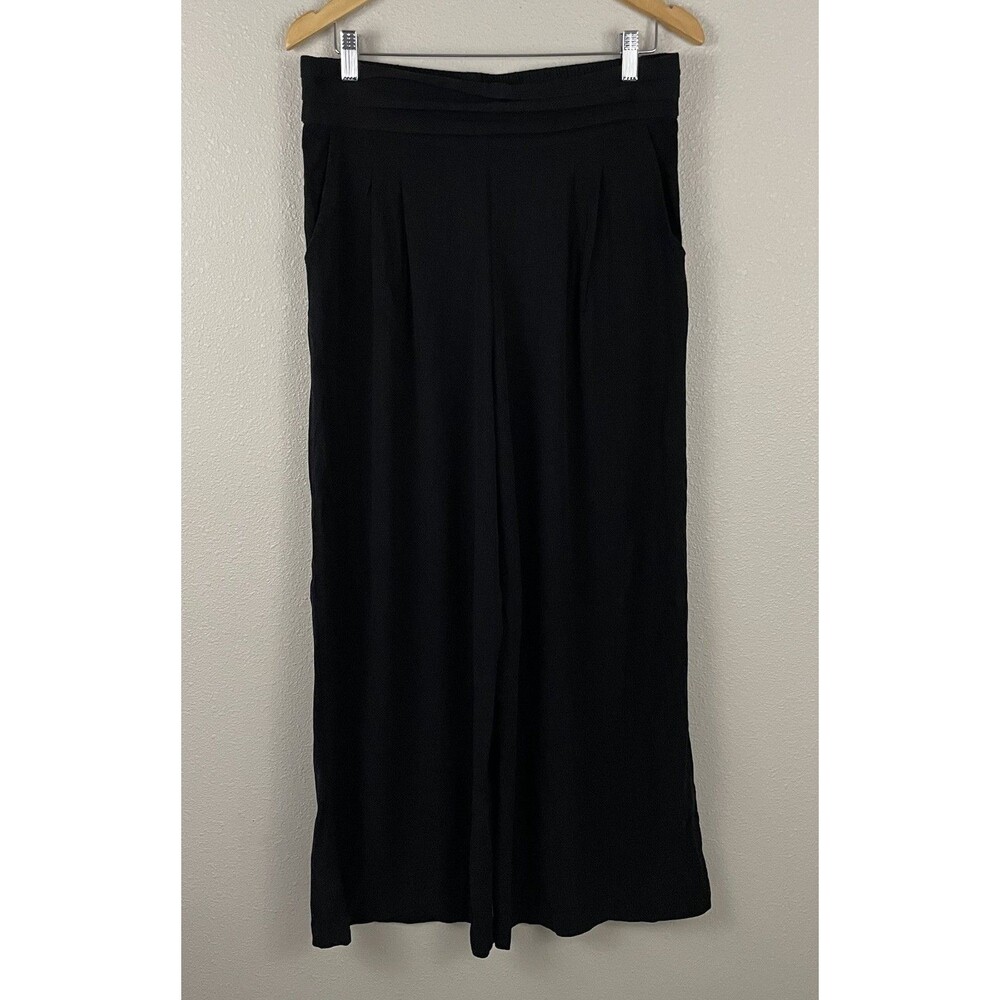 The Odells Womens L Black Cummerbund Wide Leg Pants - Picture 2 of 8